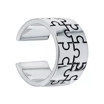 Серебряная серьга с эмалью