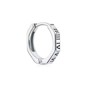 Серебряная серьга с эмалью