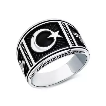 Серебряное кольцо "Мусульманское"