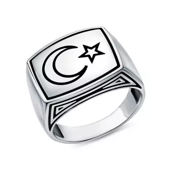 Серебряное кольцо "Мусульманское"