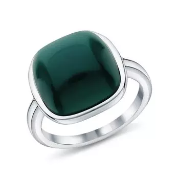 Серебряное кольцо с агатами природными