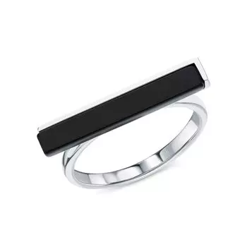 Серебряное кольцо с агатами природными