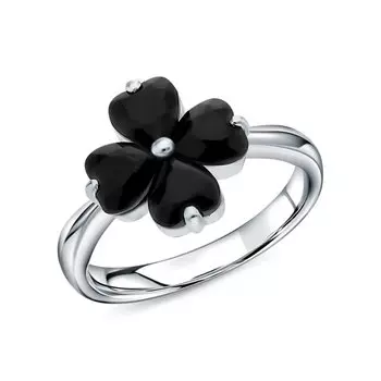 Серебряное кольцо с агатами природными