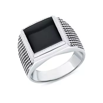 Серебряное кольцо с агатами природными