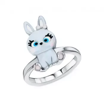 Серебряное кольцо с эмалью