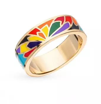 Серебряное кольцо с эмалью