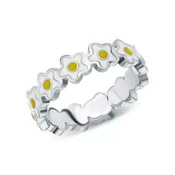 Серебряное кольцо с эмалью