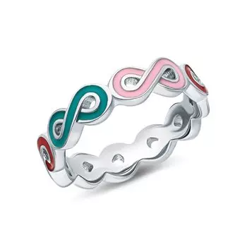 Серебряное кольцо с эмалью