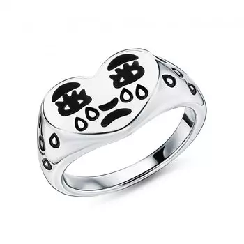 Серебряное кольцо с эмалью