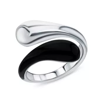 Серебряное кольцо с эмалью