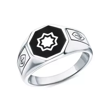 Серебряное кольцо с эмалью