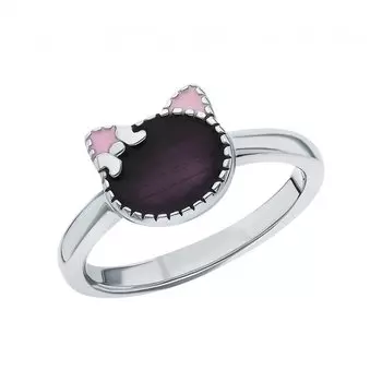 Серебряное кольцо с эмалью