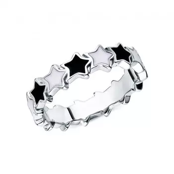 Серебряное кольцо с эмалью