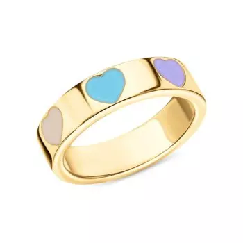 Серебряное кольцо с эмалью