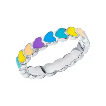 Серебряное кольцо с эмалью