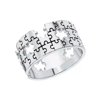 Серебряное кольцо с эмалью