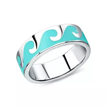 Серебряное кольцо с эмалью