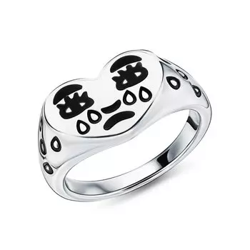 Серебряное кольцо с эмалью