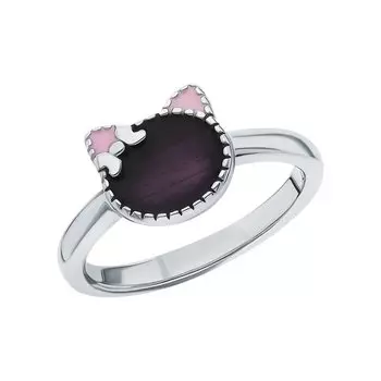Серебряное кольцо с эмалью