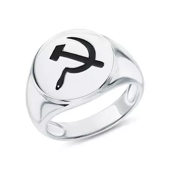 Серебряное кольцо с эмалью