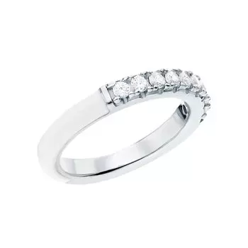 Серебряное кольцо с эмалью и фианитами