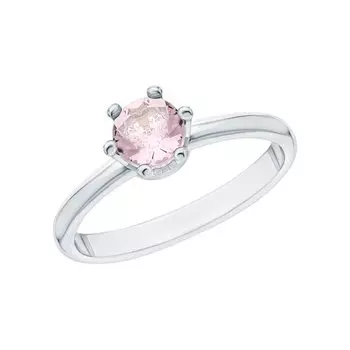 Серебряное кольцо с эмалью и фианитами