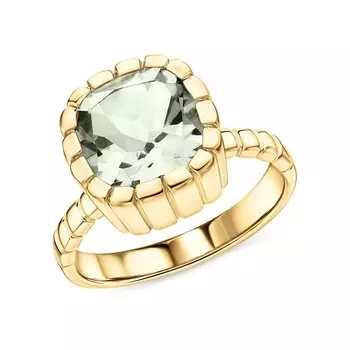 Серебряное кольцо с аметистами природными