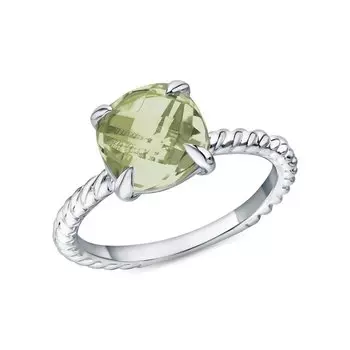 Серебряное кольцо с аметистами природными