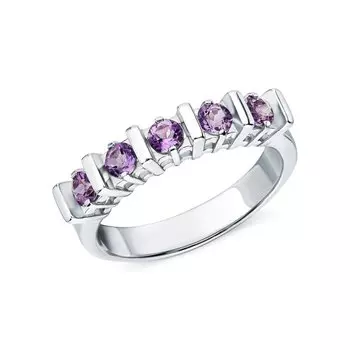 Серебряное кольцо с аметистом