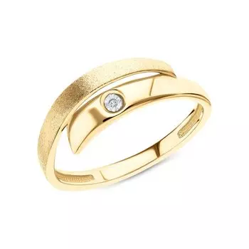 Серебряное кольцо с бриллиантами природными