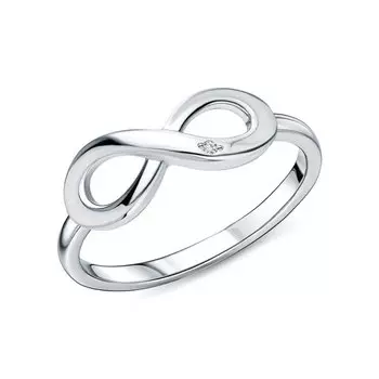 Серебряное кольцо с бриллиантами природными