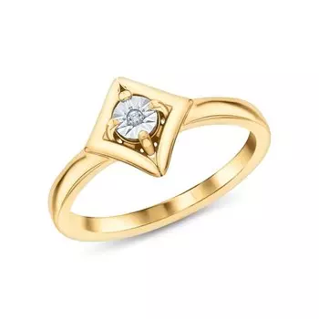 Серебряное кольцо с бриллиантами природными