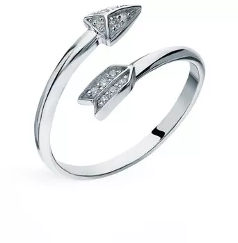 Серебряное кольцо с фианитами