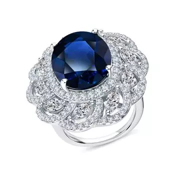 Серебряное кольцо с фианитами