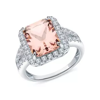 Серебряное кольцо с фианитами