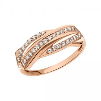 Серебряное кольцо с фианитами