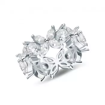 Серебряное кольцо с фианитами