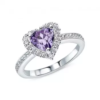 Серебряное кольцо с фианитами