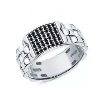 Серебряное кольцо с фианитами