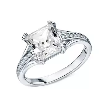 Серебряное кольцо с фианитами