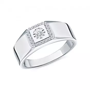 Серебряное кольцо с фианитами