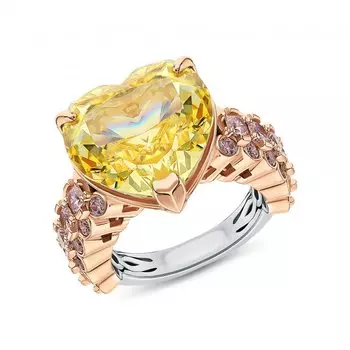 Серебряное кольцо с фианитами