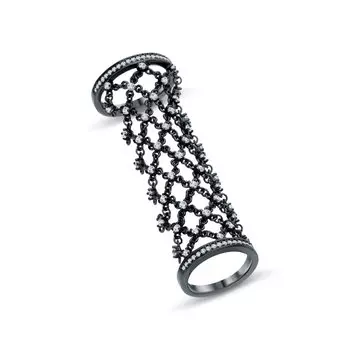 Серебряное кольцо с фианитами