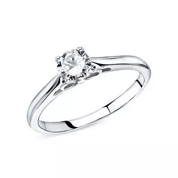 Серебряное кольцо с фианитами