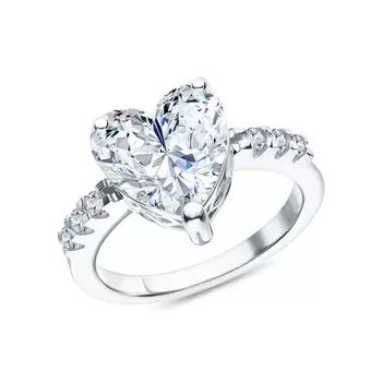 Серебряное кольцо с фианитами