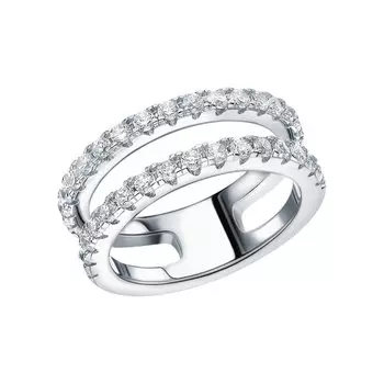 Серебряное кольцо с фианитами