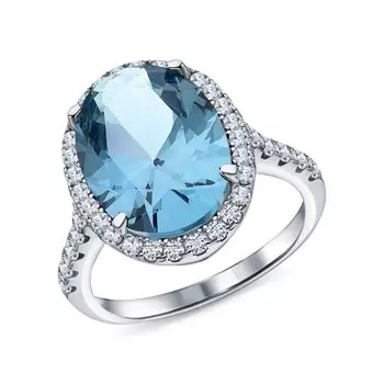 Серебряное кольцо с фианитами