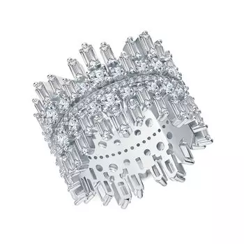 Серебряное кольцо с фианитами