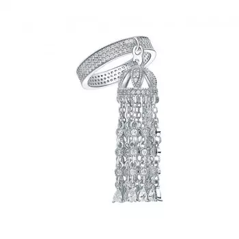 Серебряное кольцо с фианитами