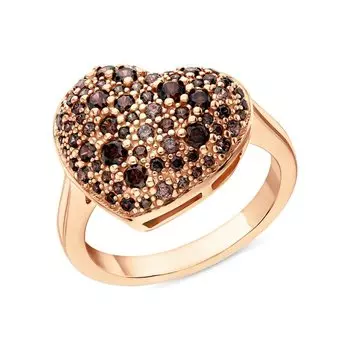 Серебряное кольцо с фианитами